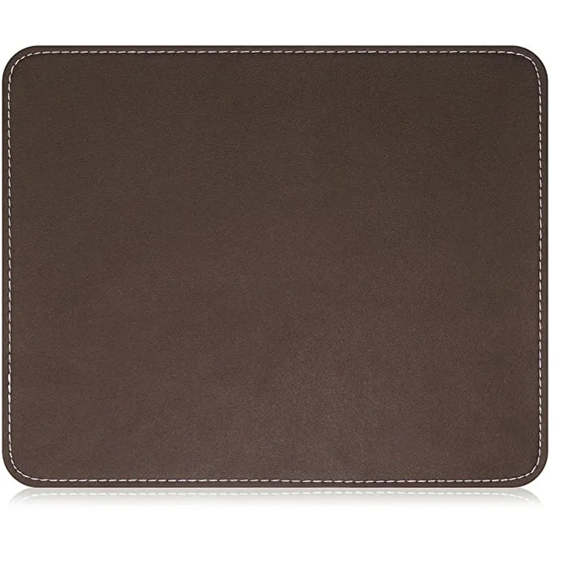 Factory Soft Pu Leather Mouse Mat Waterproof Double Sided Office Desk Mouse Pad