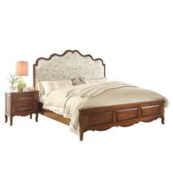 Ай A602-8 горячий американский стиль двуспальная кровать 1,8 мягкой твердой древесины дизайн планка кровать роскошная мебель для спальни Наборы