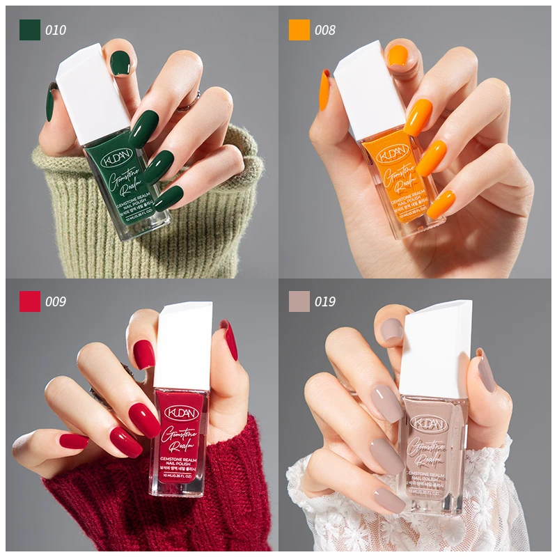 Kudan Hot Selling Uv Nail Polish 40-Color Private Label UV Gel Nail Art Polish Non-Toxic Water Based Peel-off Nail Polish