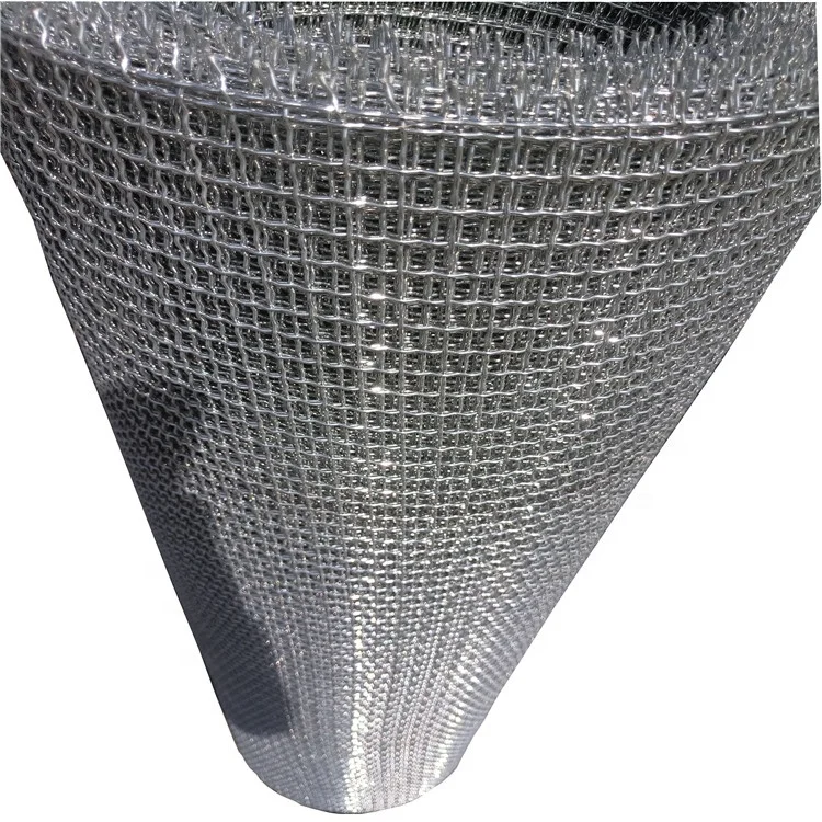 65Mn 45# Manganese steel High Tensile  Iron wire woven Quarry Rock square Hole crimped wire mining screen mesh