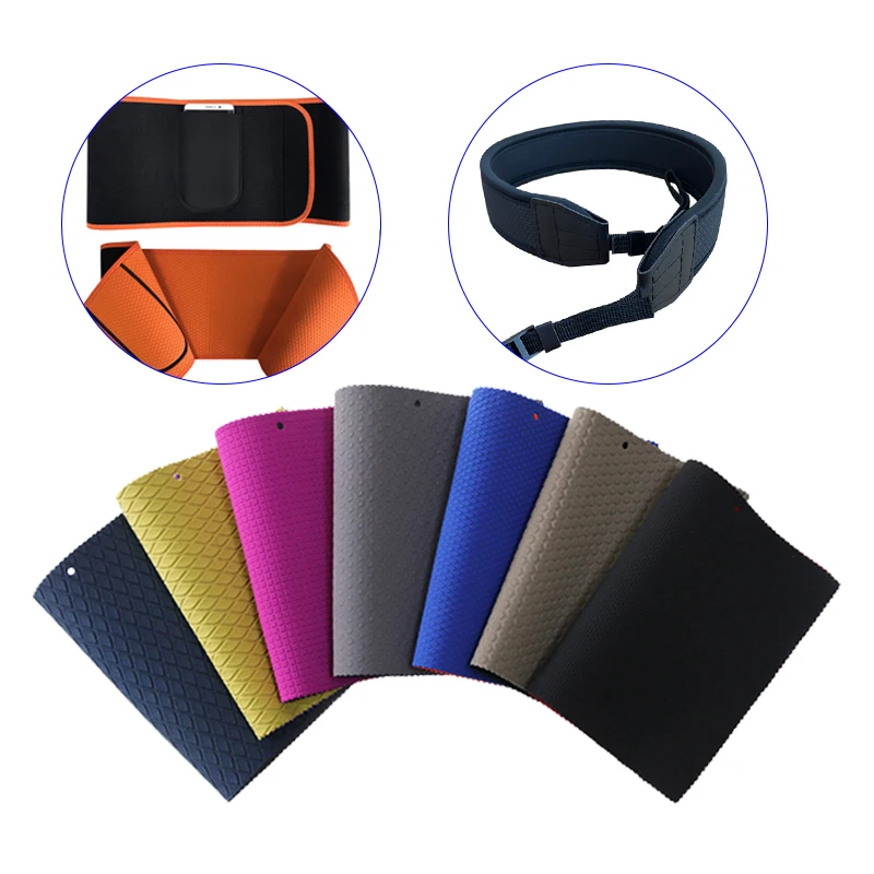 Dongqian Shark Skin neoprene fabric sheet raw material 2mm anti slip embossing neoprene