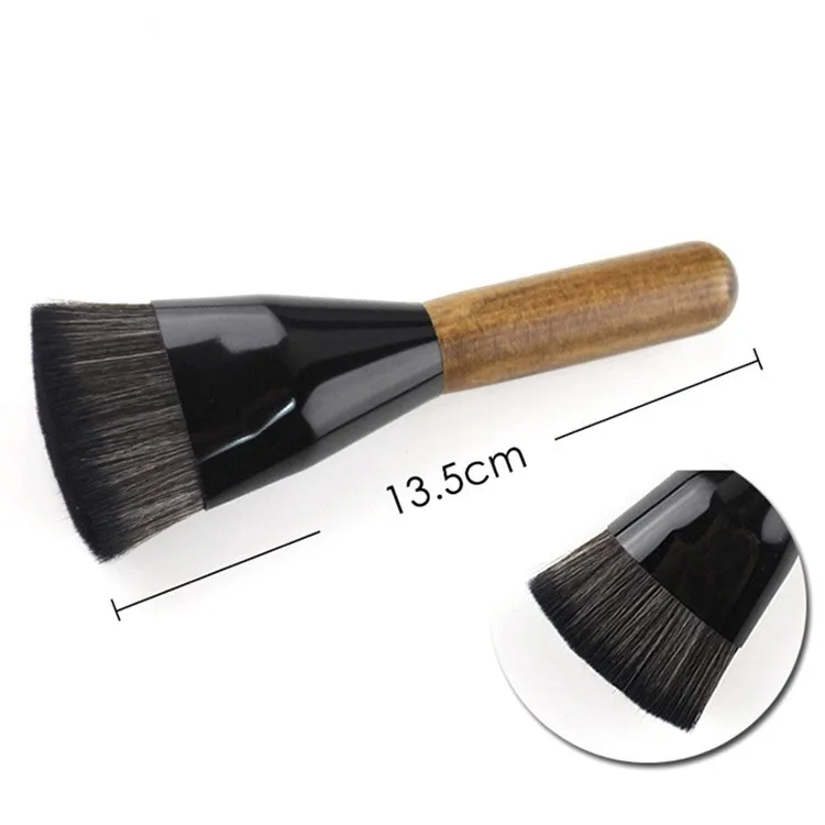wholesale high end Luxury eco friendly wooden handle makeup brush tools facemask body applicator brush face mask brushes
