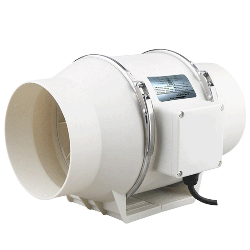 Plastic High Efficiency Centrifugal In line Duct Air Suction Extractor Exhaust Fan Axial Mixed Flow Ventilation Fan For Home