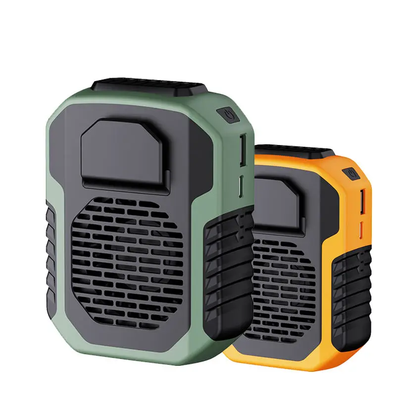 2023 New Arrivals Portable, Mini Hanging Waist Fan 6000mAh Rechargeable Fan 2 IN 1 Air Cooling Fans office outdoor/