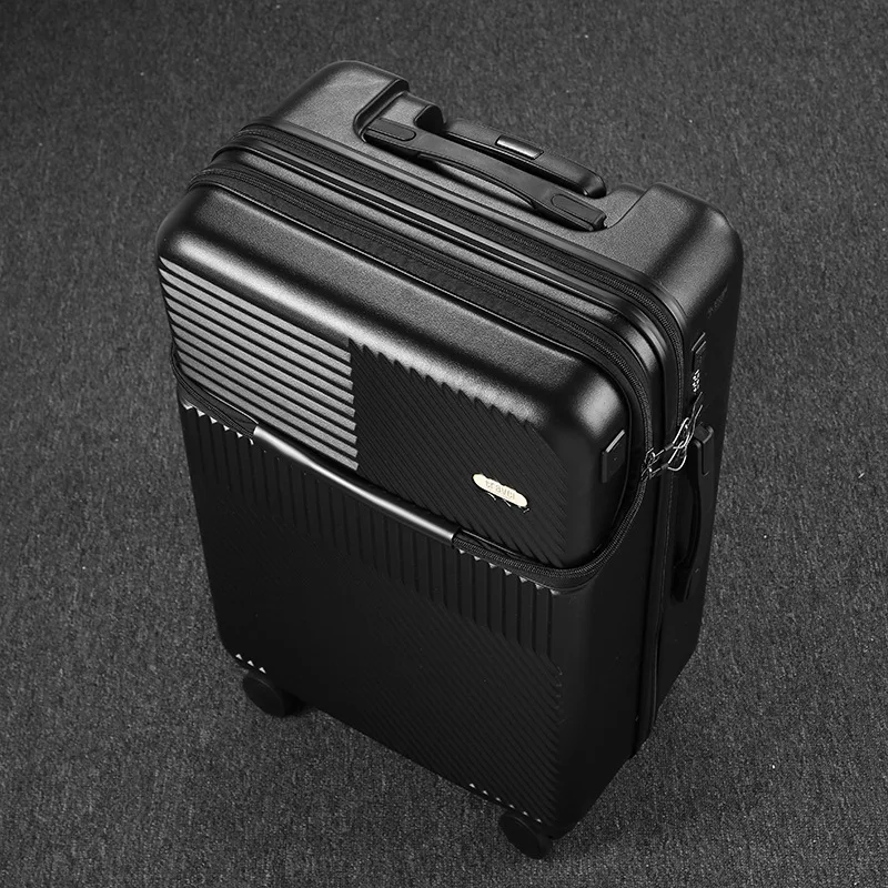 Front opening hard shell trolley luggage suitcase valise voyage with TSA lock  Trolley Luggage For Business Travel