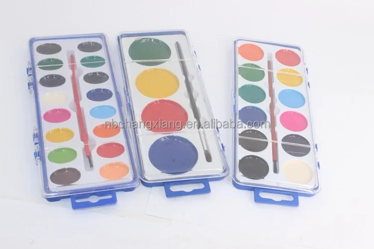12 aquarelle watercolor paints set half pan semi-dry water colors painting semi-dry water colour watercolour for paper