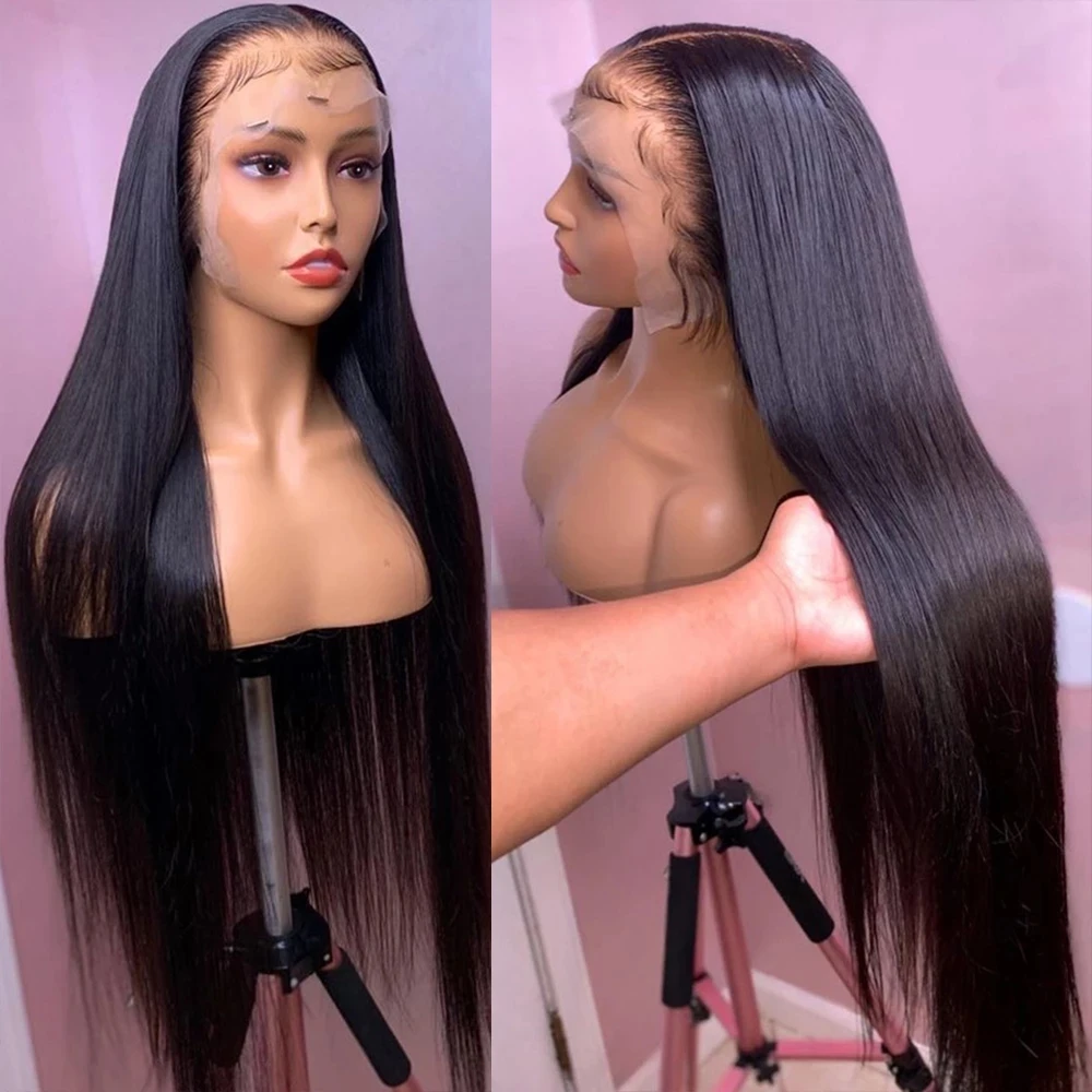 Cheap 100% Human Cuticle Aligned Hair Vendor 150 Density Hd Full Lace Wig 40 Inch Transparent Hd Full Lace Human Hair Wigs
