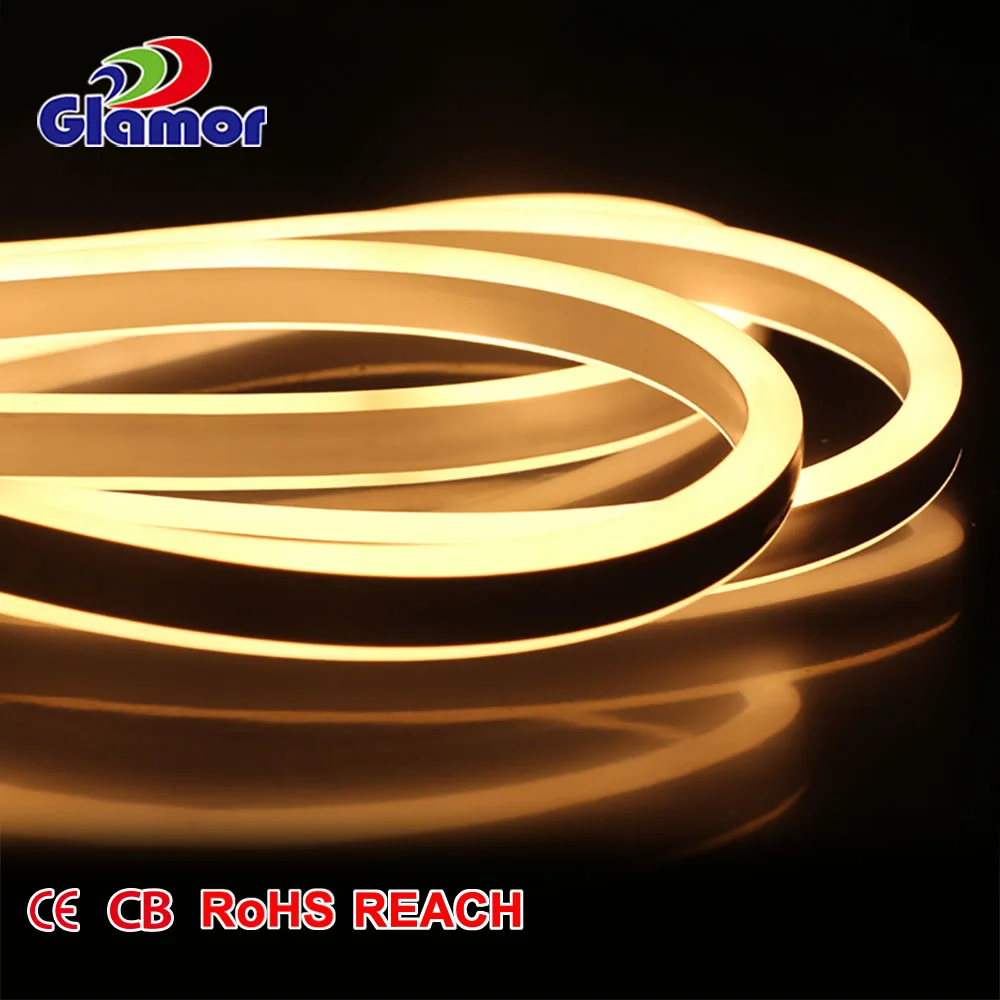 High safety non-toxic PVC pure copper wire bar counter KTV advertising motif 6mm led neon flex 12v