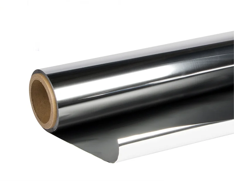 Flexible laminated metalized bopp polyester plastic films in roll with Matte black printing