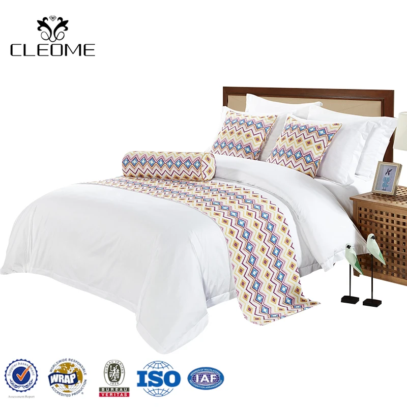 Hotel Luxury 100% Cotton Comforter Bedding Set Double Size Bed Sheet Set