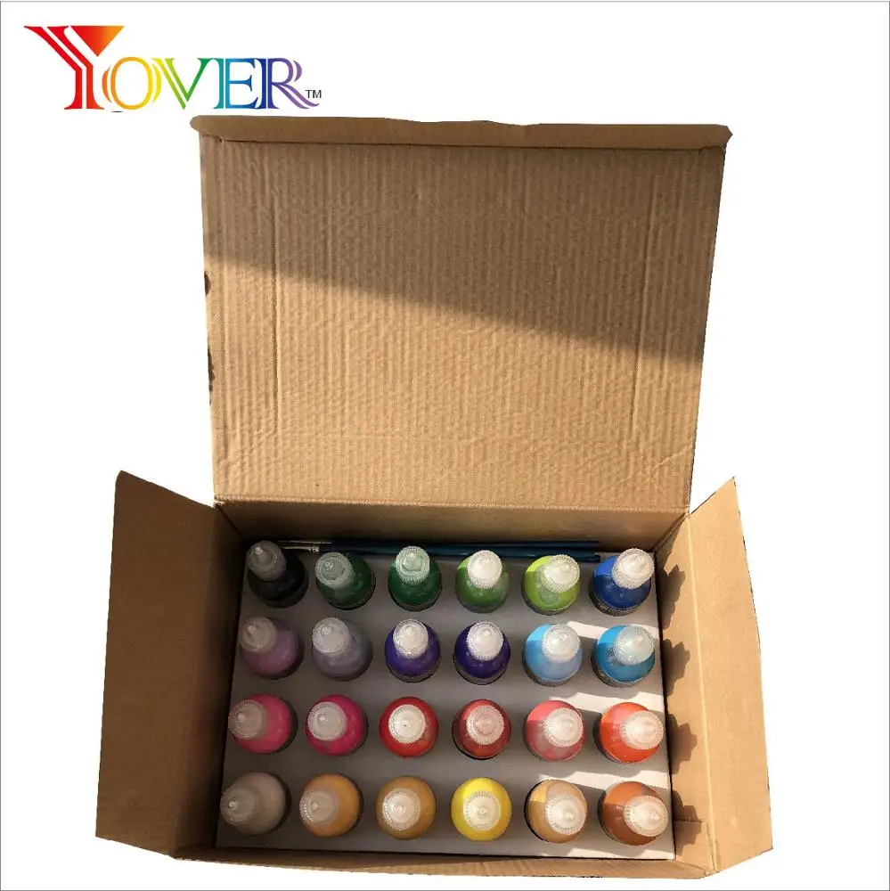 Premium Quality 24pcs 29ml 3D Fabric Paint Set