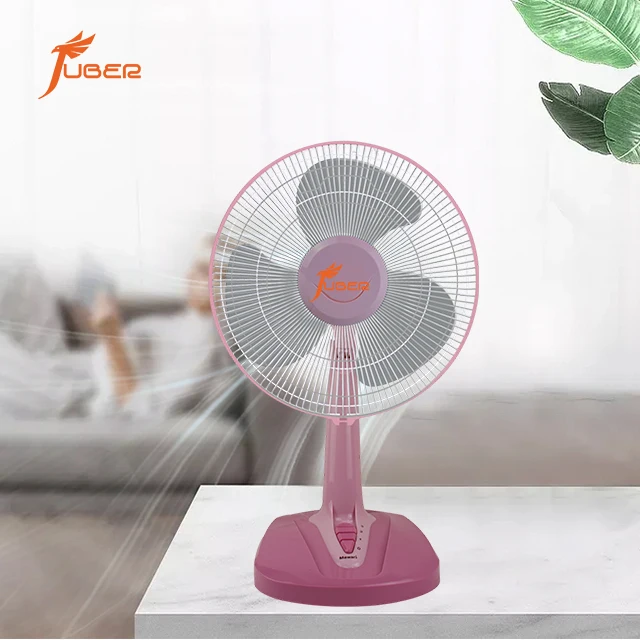 Hot- Selling Quiemanicure table fans bladeless with exhaust fan 16 inch with white grill and five blades table stand fan