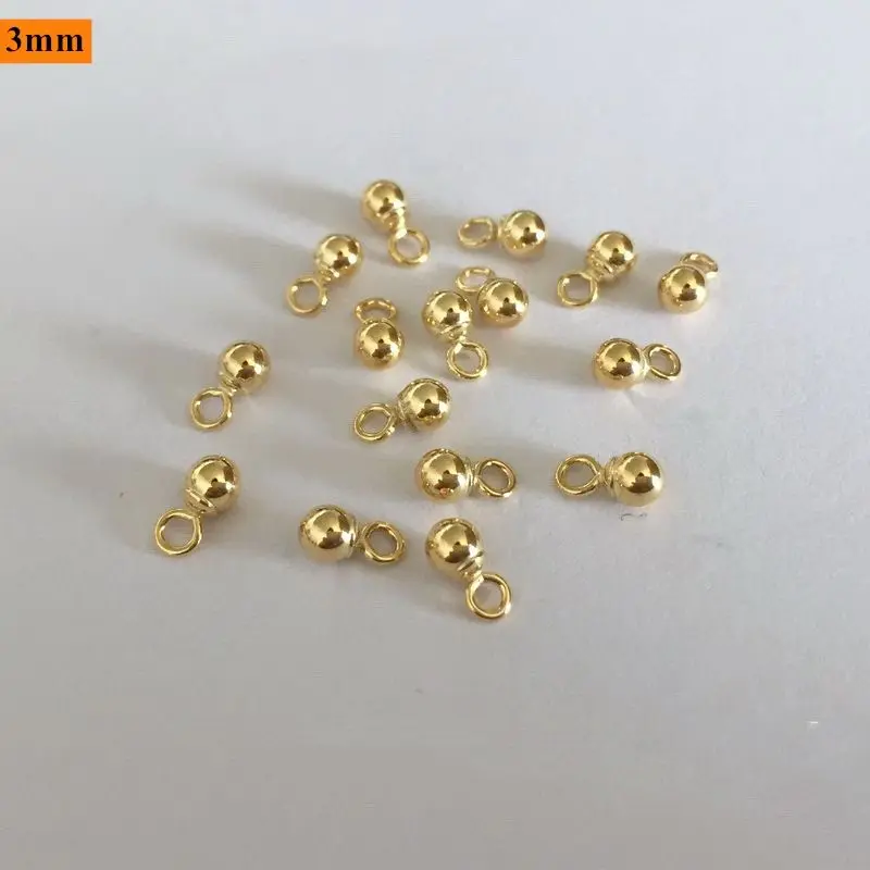 GP 14K Gold Filled Ball Charms for Permanent Jewelry Making Bracelet Necklace Ball Drops