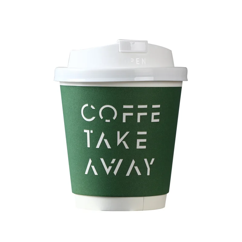 Wholesale Take Away 8/10 oz Paper Cup Food Grade Bubble Tea Cups Hot Coffee Paper Cups With Lid