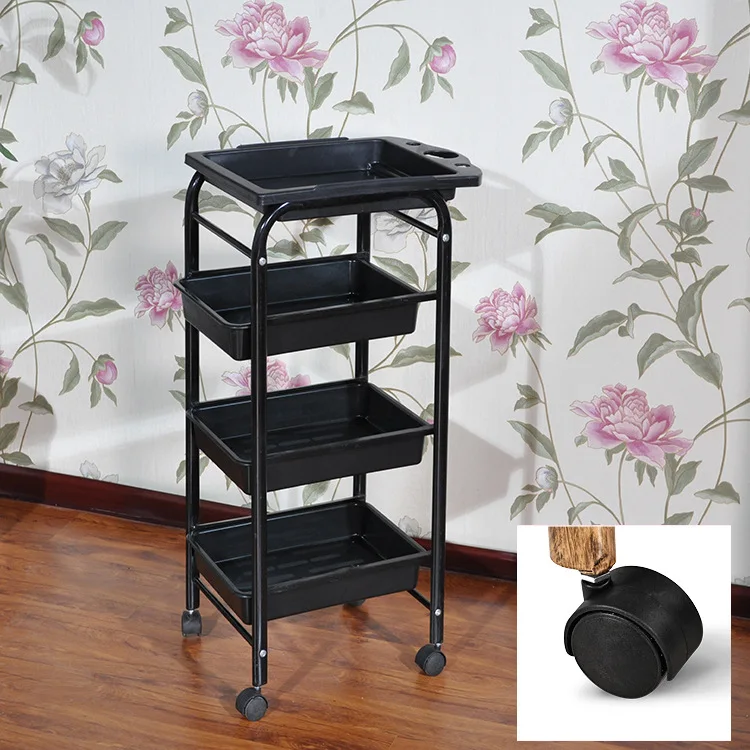 metal glass trolley beauty salon trolley in USA stock