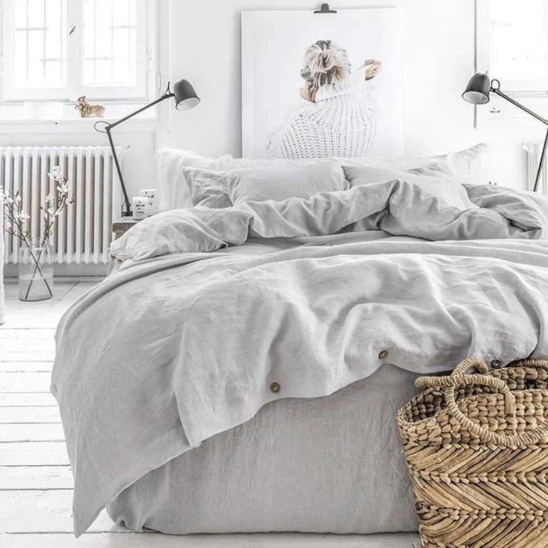 Nice Price Bed Linen 100% Organic Linen Sheets Bedding Set