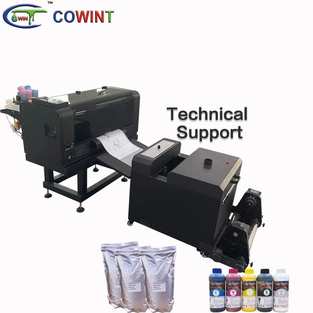 Cowint xp600 a3 printer tshirt printing heat transfer machine dtf PET film printer all in one dtf printing machine with oven