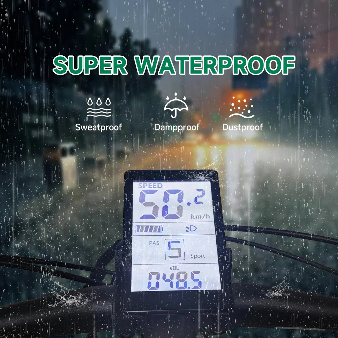 Factory Price Screen Display 36V 48V Electric Bike Scooter M6H Icd Bike E Display For Bicycle