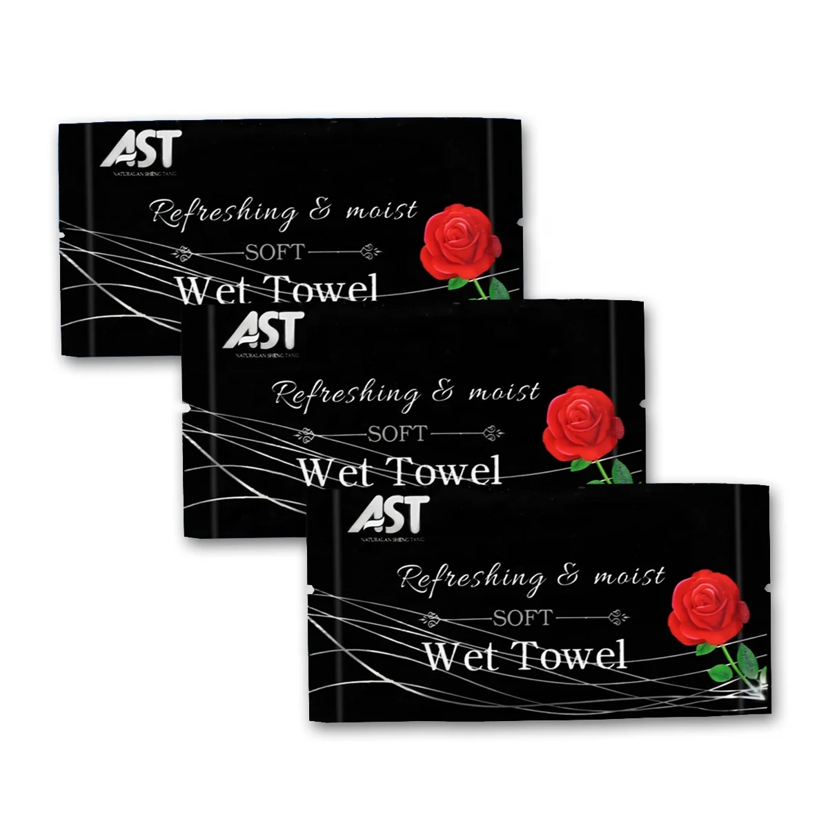 
22*22cm Disposable Restaurant Wet Towel / Moist Towelette 