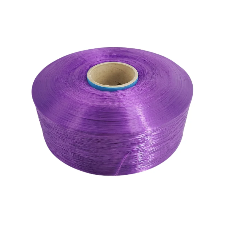 High quality popular purple  polypropylene fdy  yarn 900d  and pp multifilament yarn for weaving rope
