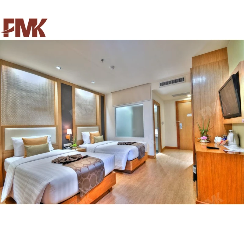4 Star Holiday Resort Hotel Furniture Vietnam Project Wooden Hotel Bedroom Sets