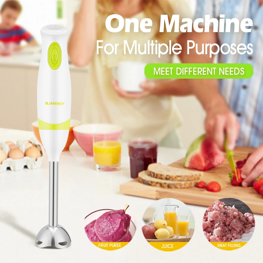 JMK Hot Sale Hand Blender In Kitchen 500W Electric Hand For Household Mixer For Meat with Stainless steel blade