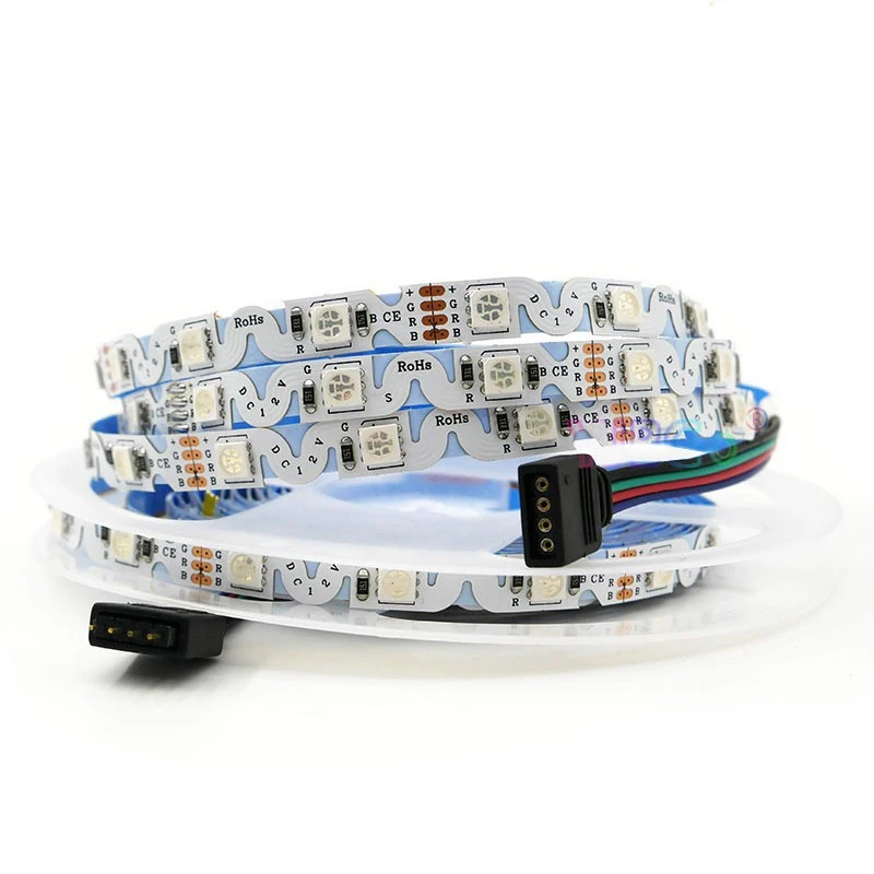 S-Shape Decorative SMD5050 2835 S Shape RGB 12V Flexible LED Strip Bendable LED Strip Light RGB LED Flexible Strip Lighting
