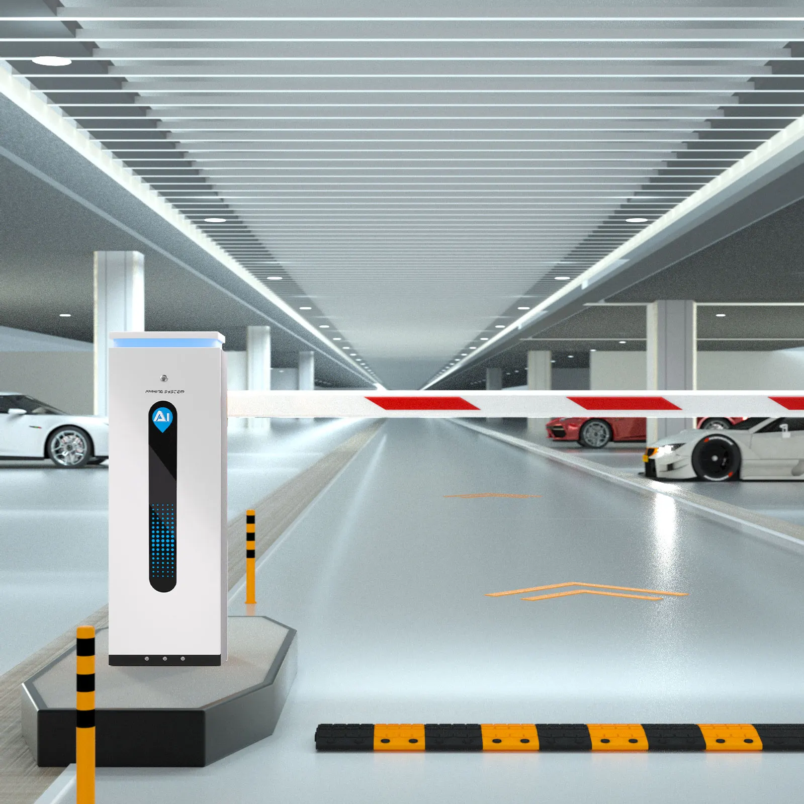 Parking Barrier Automatic Straight Boom Barrier Traffic Plastic Automatic Car Smart Parking Gate System Road  Boom Barrier Gate