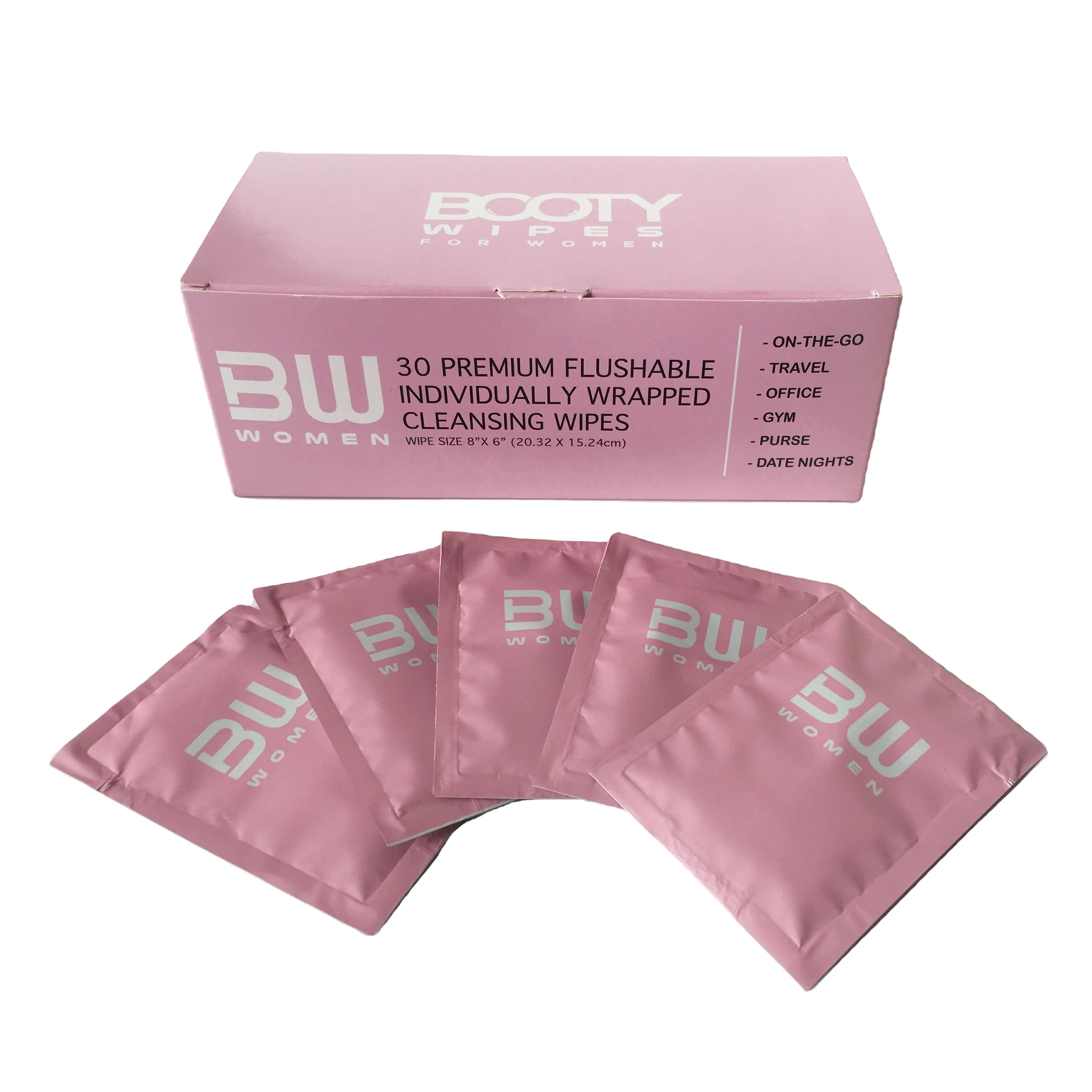 Custom Individually Pack Intimate 100% Biodegradable Adult Toilet Use Private Label Flushable Wipes For Wholesale
