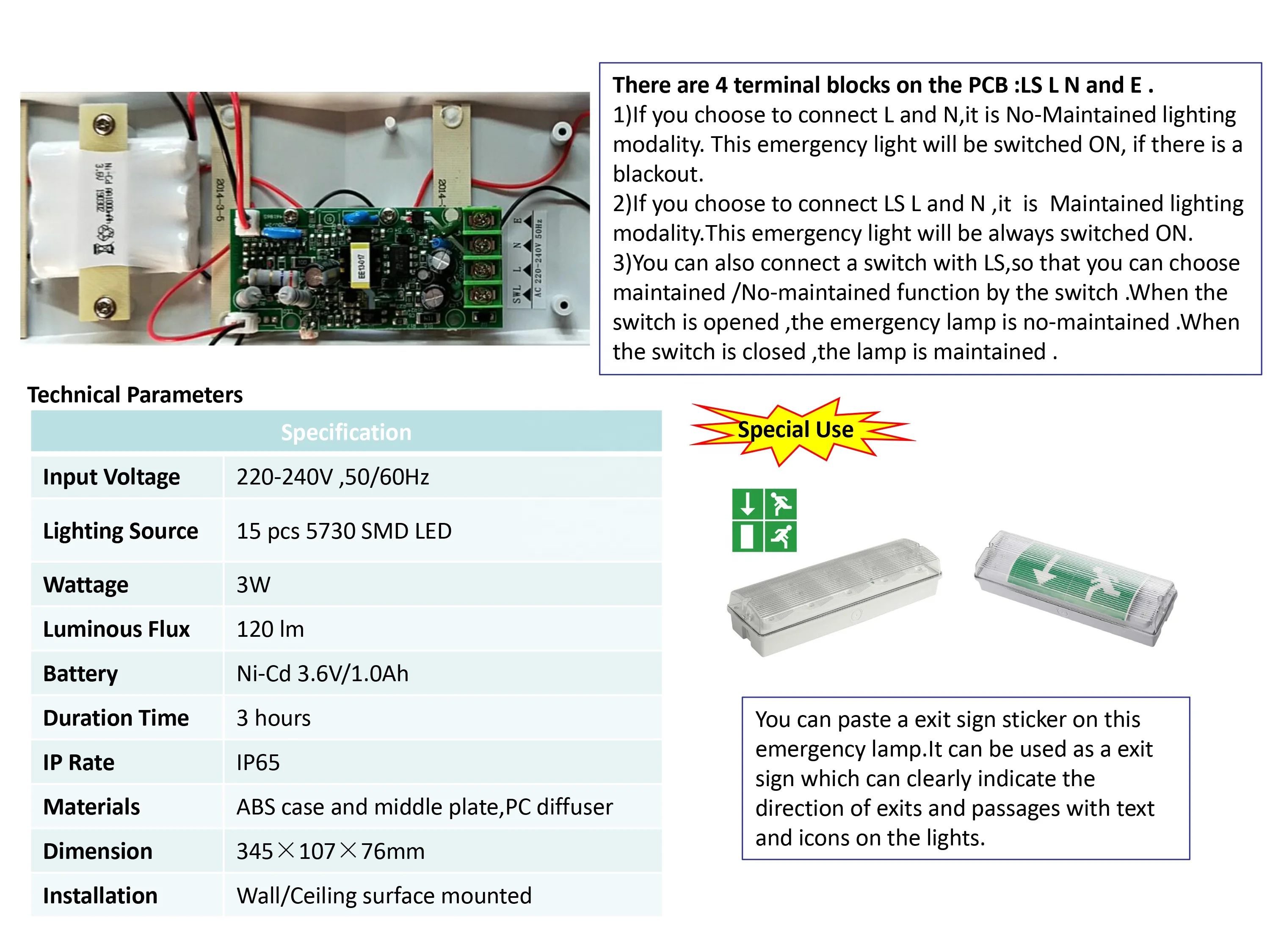 High Luminous Flux&Efficacy rechargeable luz de emergencia led with factory price CE&RoHS Certified