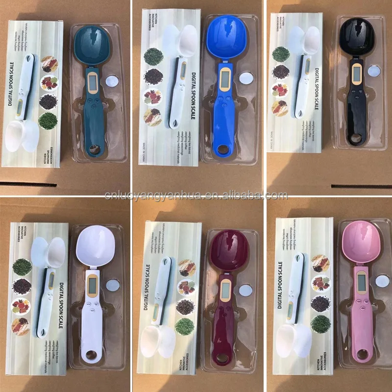 Wholesale Digital Measuring Spoon Digital Spoon Scale Grams Ounces LCD Display Electronic Measuring Weighing Scales Spoon