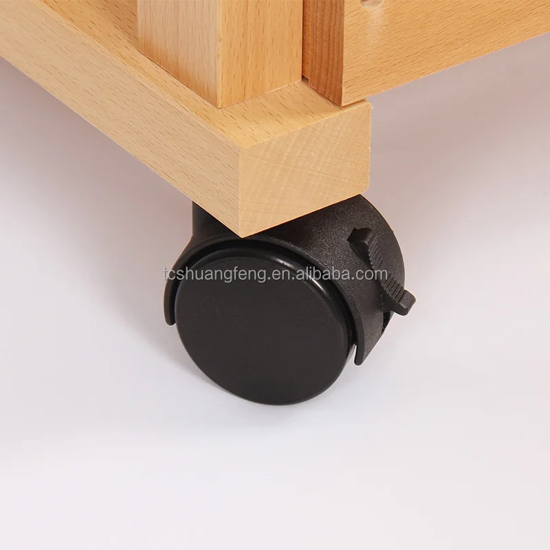 Shuangfeng Art Cart Storage Organizer, 3-Tier Rolling Utility Studio Taboret with Caster Wheels
