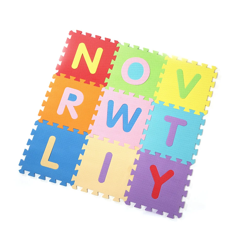 Bilink 30x30x1cm Alphabet Numerals Education Puzzle eva foam baby play mat