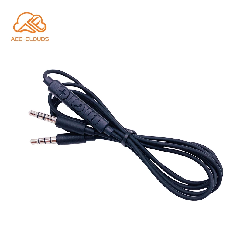 3.5mm jack Audio Cable with Mic and Volume Control for Gaming Headphones Headsets with Xbox P4P Replacement Cord