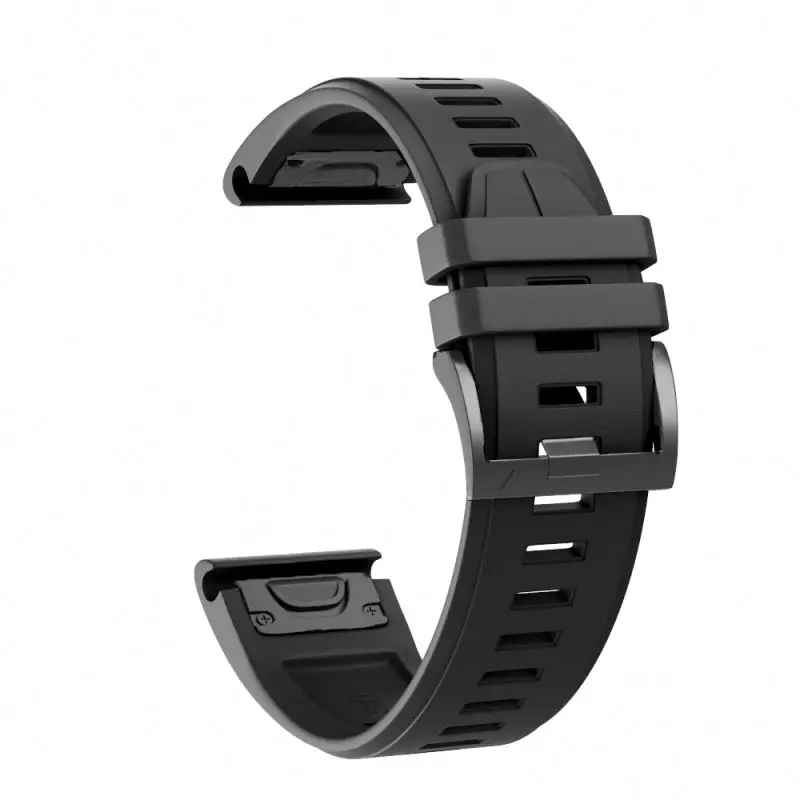 Quick Release Sports Silicone Band Watch Strap For Garmin Fenix 7 Silicone Strap Silicone Watch Band Garmin Rubber Band
