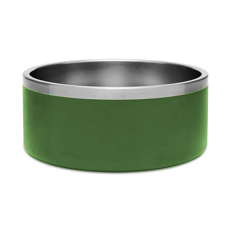 64oz класса люкс ручной работы, изготавливаемая на заказ, куэнко de perro сублимации 18/8 собачья миска из нержавеющей стали с нескользящей подошвой вод кормления собаки чаши