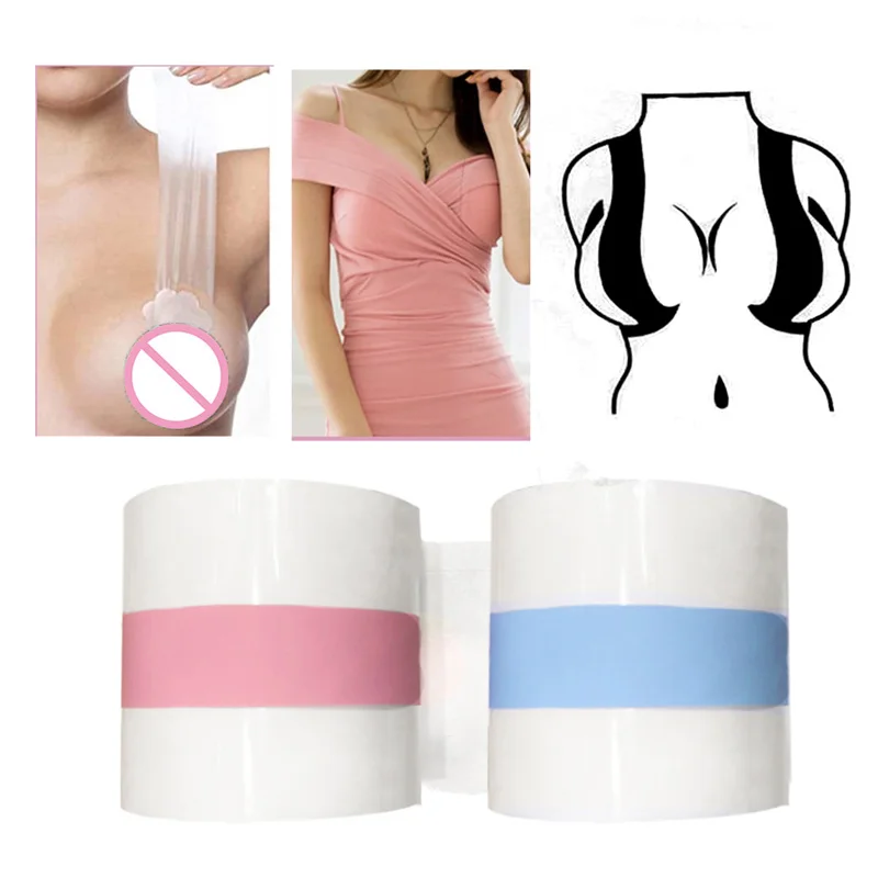 Оптовая продажа невидимая прозрачная лента пуш-ап с открытой спиной Новая грудь для женских платьев или одежды