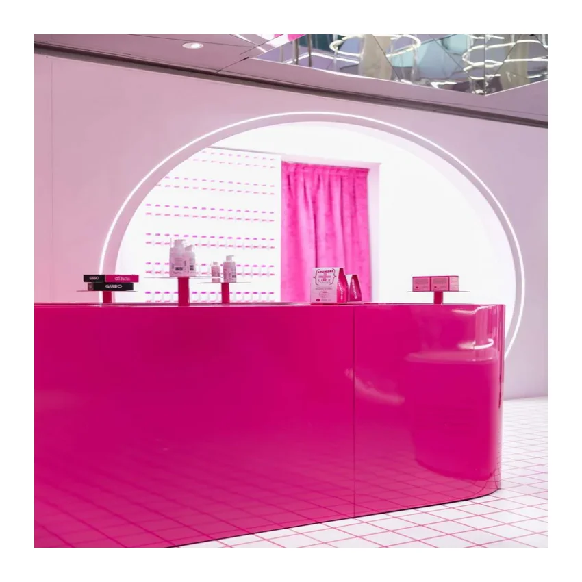 Fine Design Modern Cosmetic Shop Design Display Showcase Display Cabinet Cosmetic Boutique Design