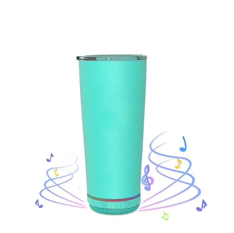 Most Popular Music Cup Smart Tumbler Waterproof Insulated Blue Tooth Speaker Water Bottle