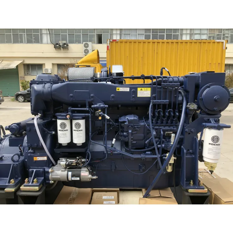  176kw/1500 об/мин с водяным охлаждением 6 цилиндров Weichai Wd10 серии морской дизельный двигатель