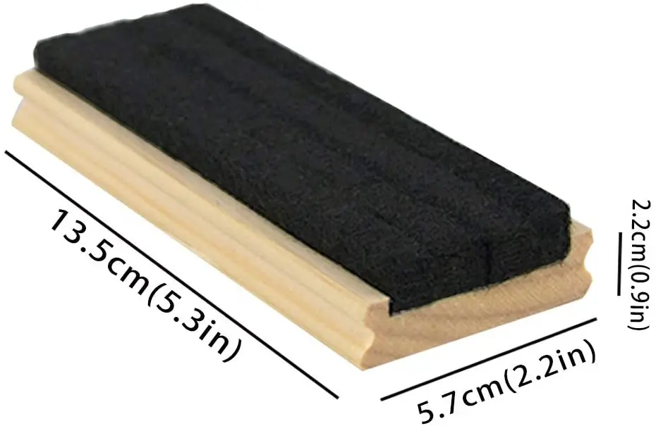 Chalkboard Eraser Pine Wood Felt Campus Style Eraser Cleaner Duster