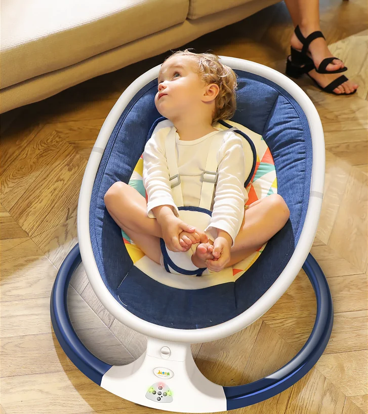 Children Furniture Rocking Chair For Baby Sleep Kids Wooden Baby Bouncer Magnetic Swing baby cradle