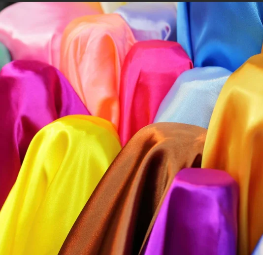 High Quality Lightweight 100% Polyester Satin Fabric Pillowcase Decoration Lining Pijama with Silk Touch