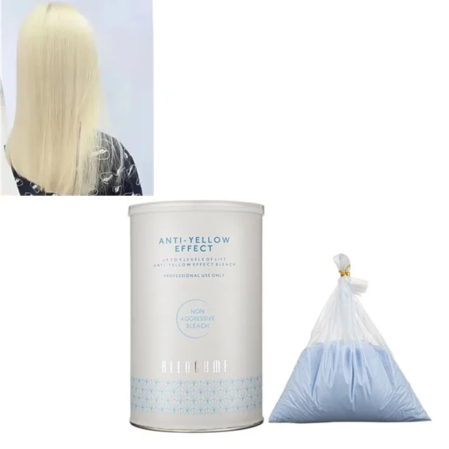 500g Italy 9+ Safety Harmless Hair Color Organic Ammonia Free Blue Hair Bleach Powder For Blonde Hair Results