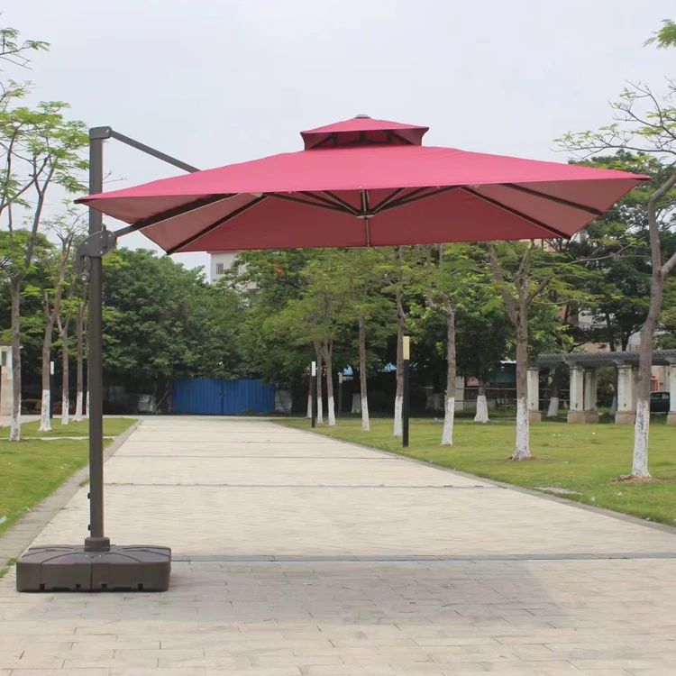 Garden Balcony Hotel Restaurant Chinese Sun Outdoor Cafe Aluminum Patio Umbrella Outdoor
