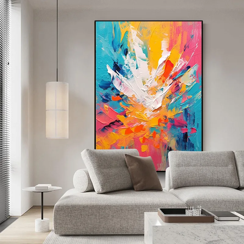 Оригинальный абстрактный ручной живописи современный дизайнер