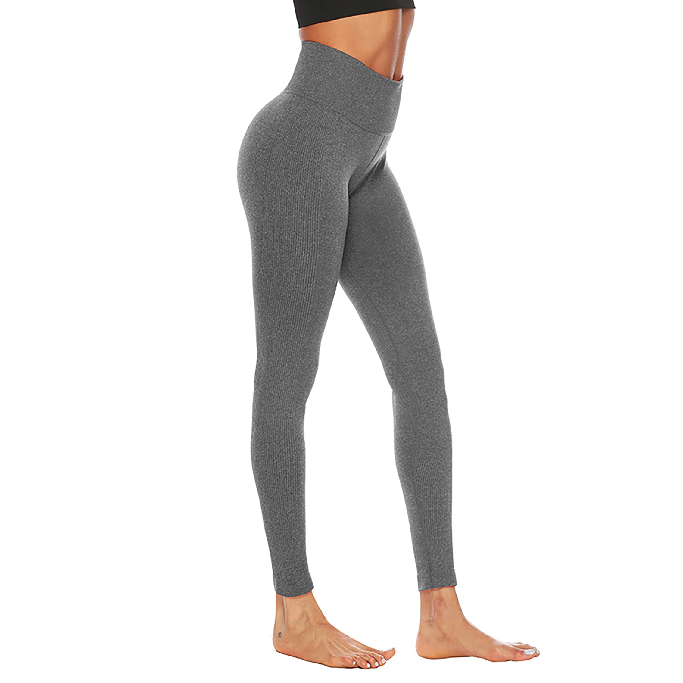 
Cheap Compression Leggings Wholesale Women Quick Dry Seamless Yoga Pants 