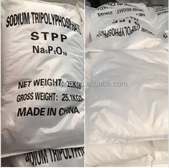 Sodium Tripolyphosphate STPP 94% Tech Grade Sodium Tripolyphosphate Phosphate White Powder Synthetic Detergent Powder