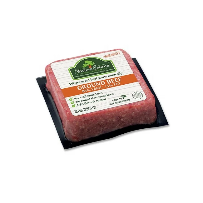 Fully automatic thermoforming vacuum packing machine for food meat sausage seafood fish