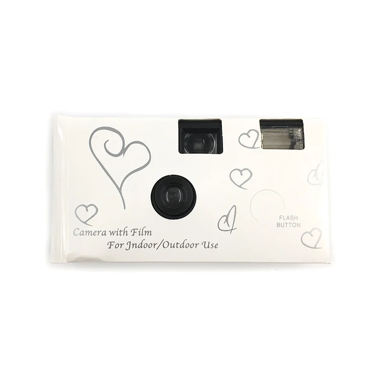 
Factory Wholesale 35mm Film Disposable Camera with Flash Build in 36exp Color Film and Alkaline Battery with Customized Color Bo 